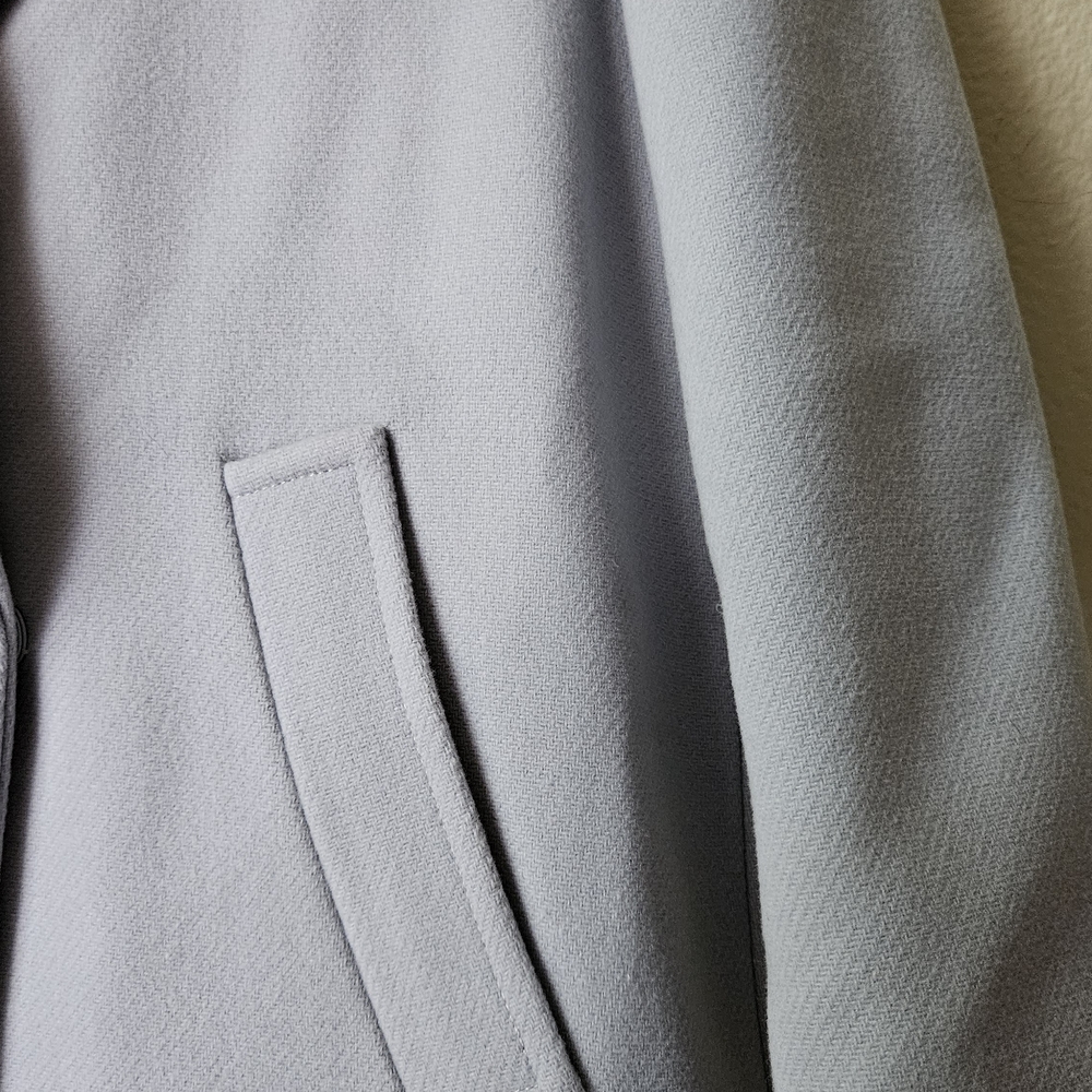 Zara Women's Soft Ligth Blue Trench Coat - Picture 6 of 14